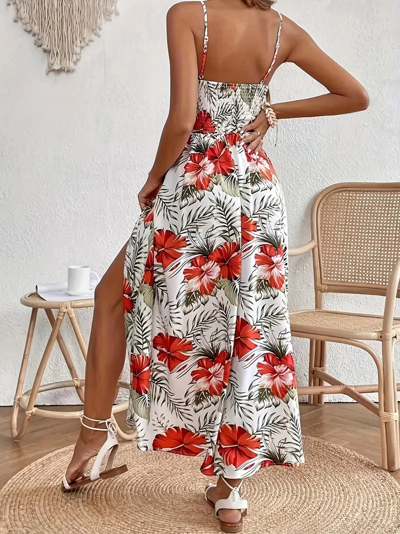 Cloe - Women's Summer Floral Midi Dress
