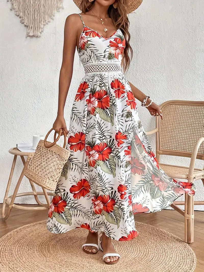 Cloe - Women's Summer Floral Midi Dress