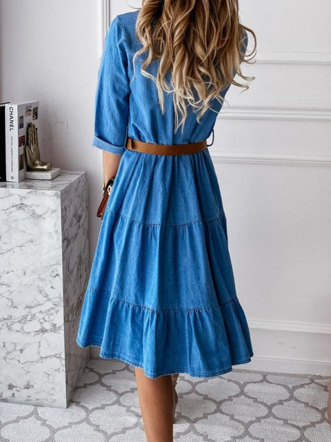 Clara - Women's Flowy Midi Summer Dress